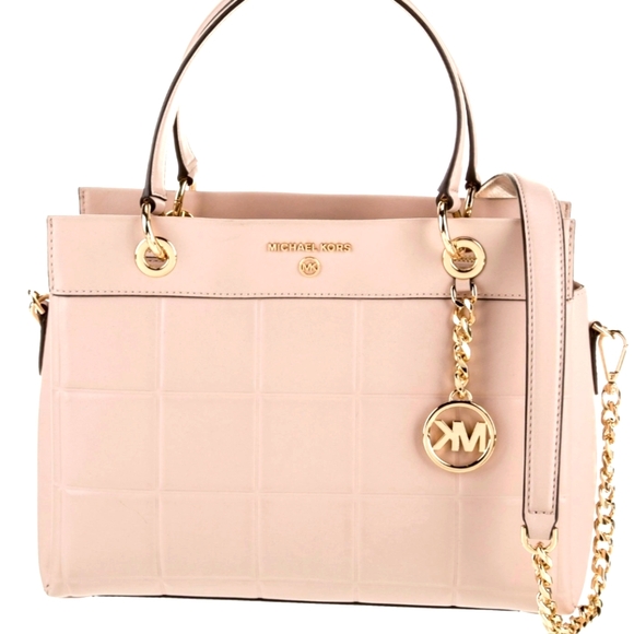 Michael Kors  Leather Top Handle Bag – Chic Neutral - Picture 1 of 7